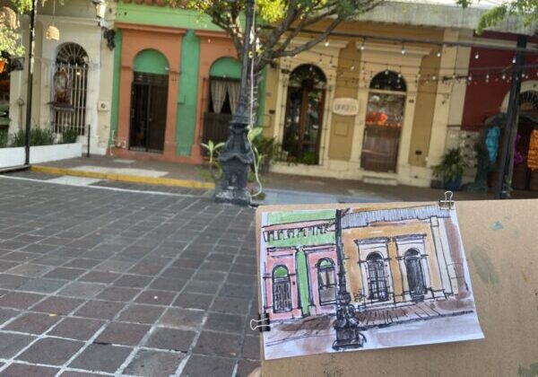 Urban Sketching On-site